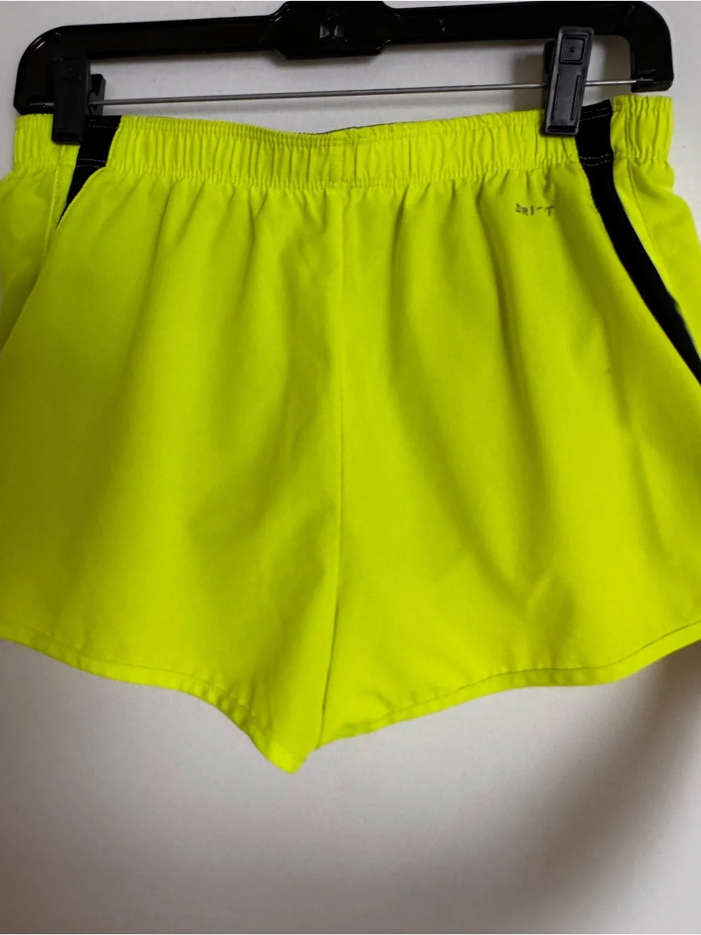 Nike Women's Neon Yellow Athletic Running Shorts